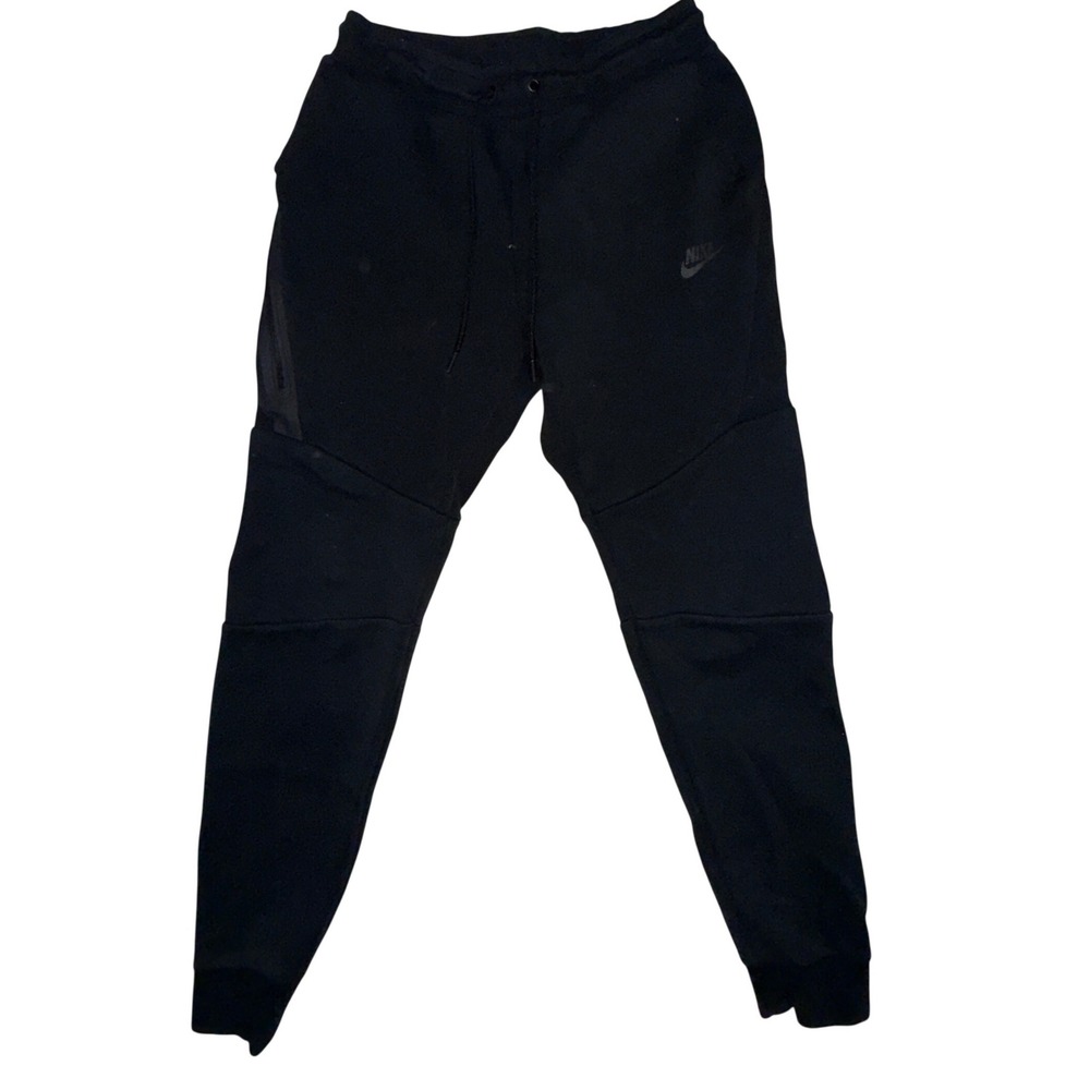 Nike Tech Fleece Joggers Small Black Slim Tapered Sweatpants 805162-010 Techwear